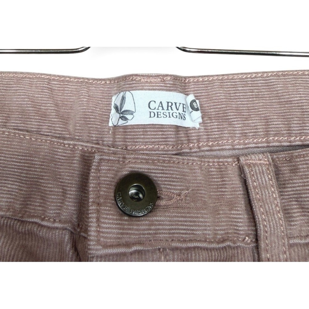 Carve Designs Mauve Pink Frayed Hem Women’s Shorts - Picture 4 of 10